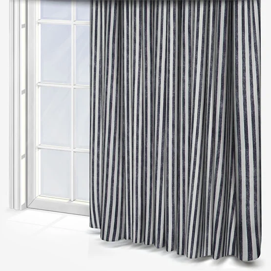 Yard Hebden Striped Navy Eyelet rm_curtain