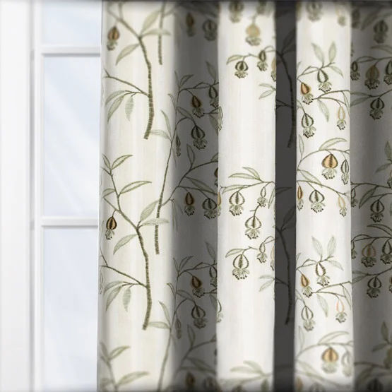 Morris & Co Brook Woodland Jacquard Linen Pencil Pleat rm_curtain