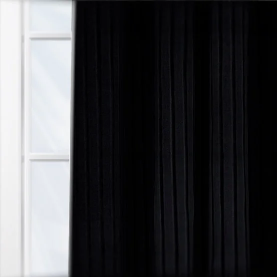 Paoletti Corinthian Velvet Black Eyelet rm_curtain
