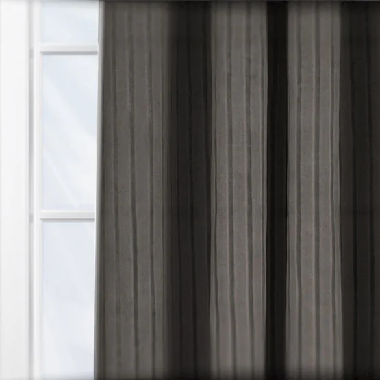 Paoletti Corinthian Velvet Grey Eyelet rm_curtain