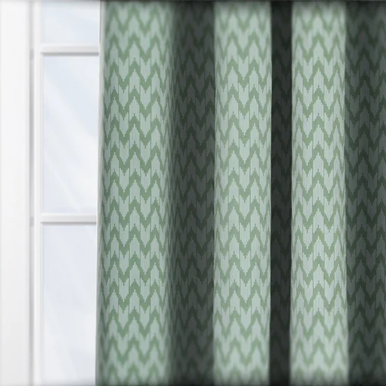 Sanderson Hutton Jacquard Sage Pencil Pleat rm_curtain