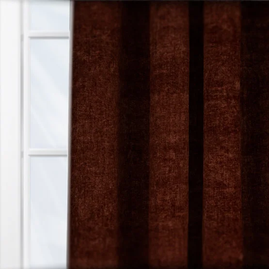 Chenille Opulence Nutmeg Eyelet rm_curtain