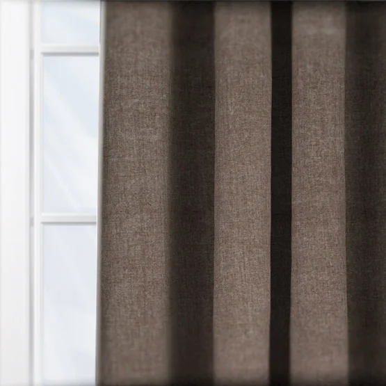 Yard Heavy Chenille Greige Pencil Pleat rm_curtain