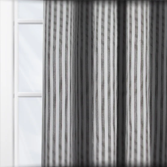 Yard Hebden Striped Grey Pencil Pleat rm_curtain