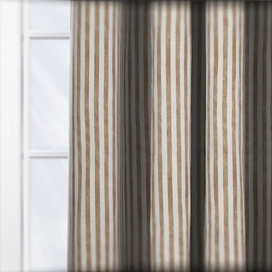 Yard Hebden Striped Natural Pencil Pleat rm_curtain