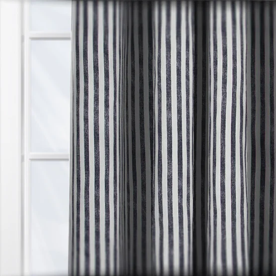Yard Hebden Striped Navy Eyelet rm_curtain