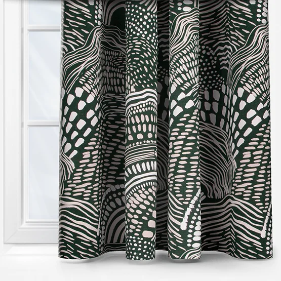 Hoem Nola Abstract Olive Eyelet rm_curtain