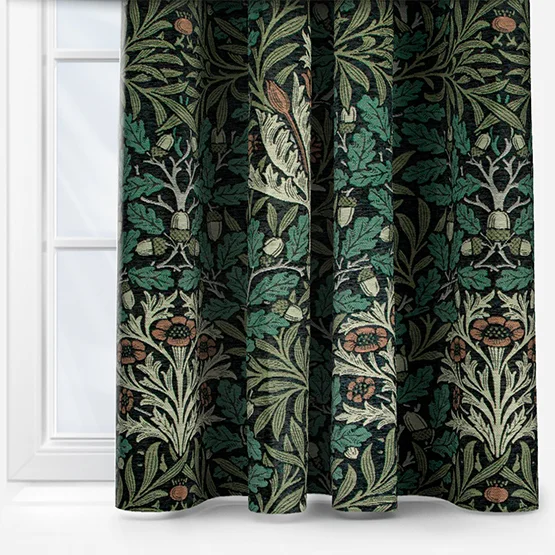 Morris & Co Acorn Multi Jacquard Theme and Forest Pencil Pleat rm_curtain