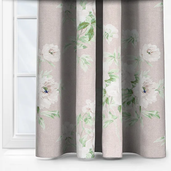 Sanderson Adele Floral Chenille Rose Pencil Pleat rm_curtain