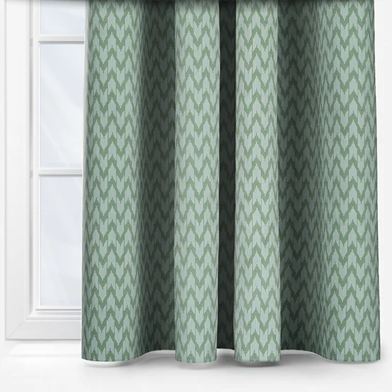 Sanderson Hutton Jacquard Sage Pencil Pleat rm_curtain