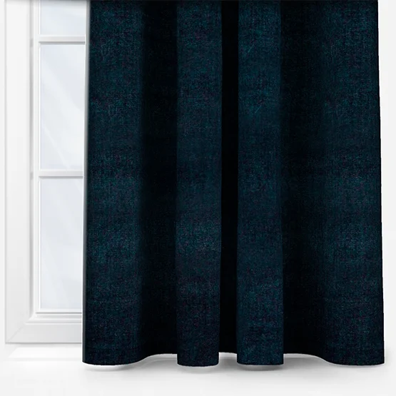 Yard Heavy Chenille Navy Pencil Pleat rm_curtain