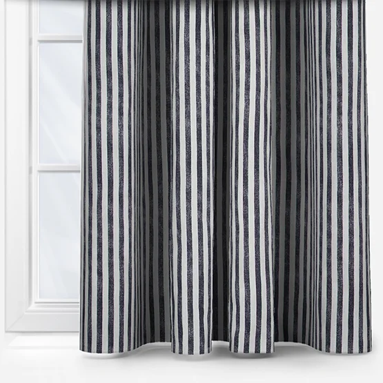 Yard Hebden Striped Navy Eyelet rm_curtain