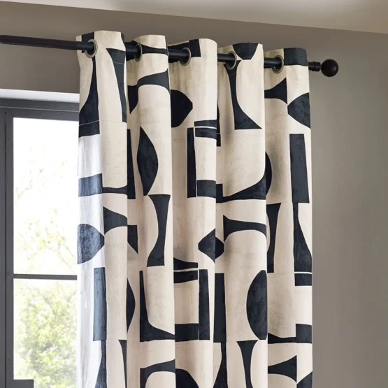 Hoem Carro Abstract Dusk Eyelet rm_curtain