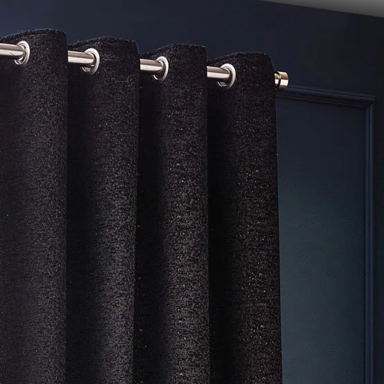 Paoletti Galaxy Black Eyelet rm_curtain