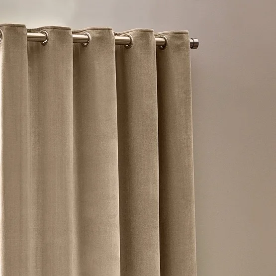 Chenille Opulence Natural Eyelet rm_curtain