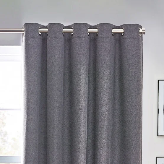 Horizon Charcoal Eyelet rm_curtain