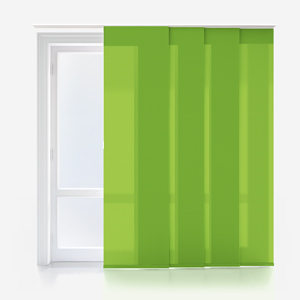 Deluxe Plain Apple Green Panel Blind