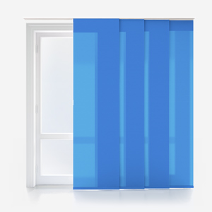 Deluxe Plain Cornflower Blue Panel Blind