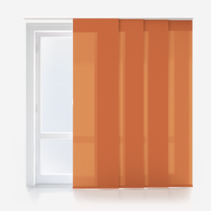 Deluxe Plain Orange Marmalade Panel Blind