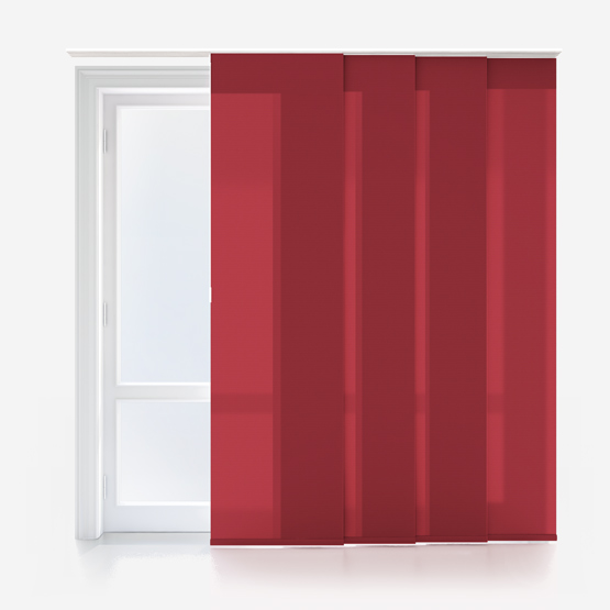 Deluxe Plain Red Panel Blind