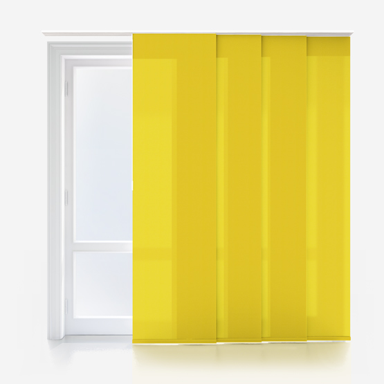 Deluxe Plain Sunshine Yellow Panel Blind