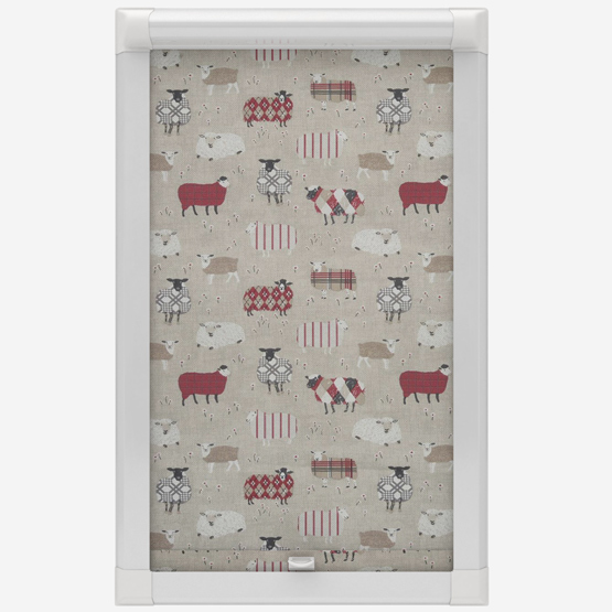 Baa Baa Peony PVC Perfect Fit Roller Blind