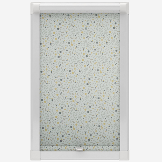 Cotton Flower Ochre Perfect Fit Roller Blind