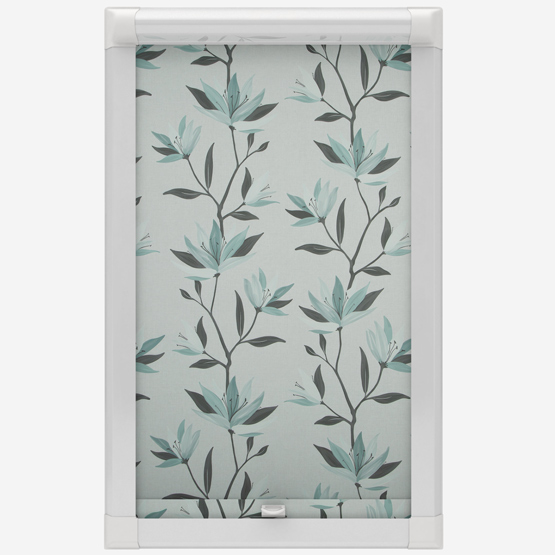 Lily Mutted Duckegg Perfect Fit Roller Blind