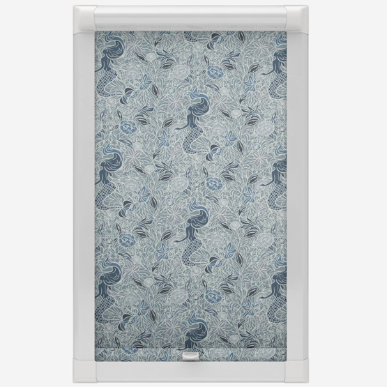 Mermaids of Mayflower Indigo Perfect Fit Roller Blind