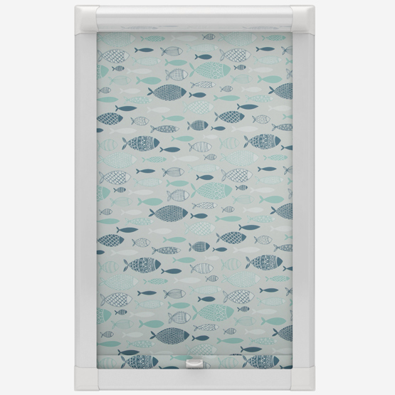 Shoal Marine Blue Perfect Fit Roller Blind