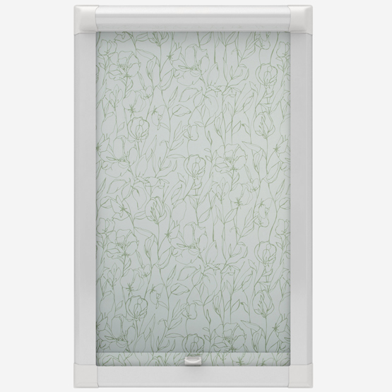 Sweet Pea Stem Green Perfect Fit Roller Blind