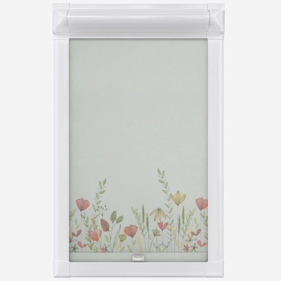 Wild Garden Poppy Perfect Fit Roller Blind