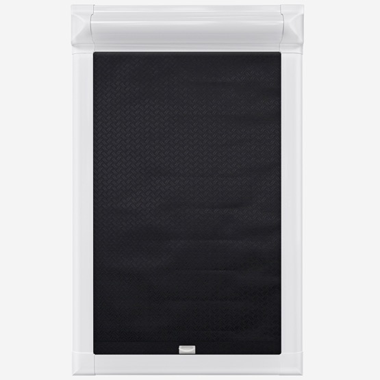 Whiston Black Perfect Fit Roller Blind