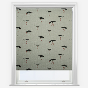 Emily Bond Oyster Catcher Charcoal Roller Blind