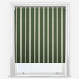 Emily Bond Parasol Stripe Fern Green Roller Blind