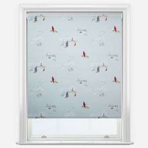 Sophie Allport Coastal Boats Blue Roller Blind