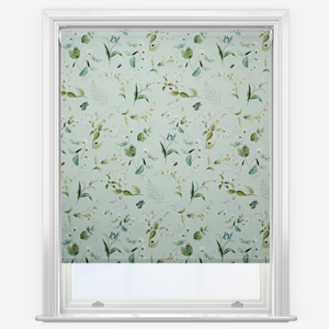 Sophie Allport Wild Floral Soft Green Roller Blind