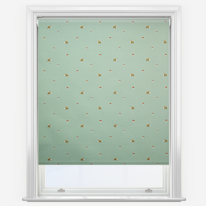 Sophie Allport Woodland Hedgehog Sage Green Roller Blind