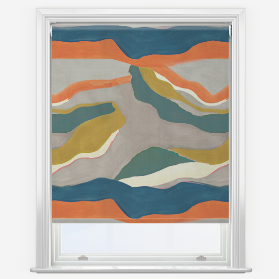 Sonova Studio Abstract Landscape Earth Multi Roller Blind