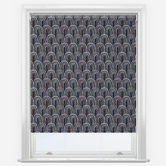 Sonova Studio All Over Rainbow Blueberry Roller Blind