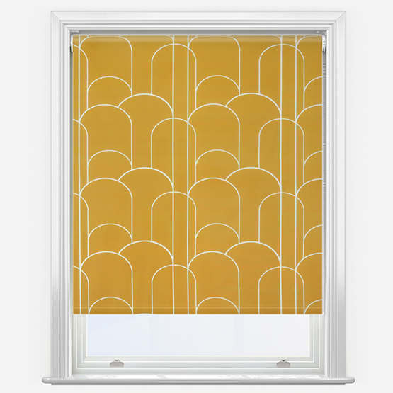 Sonova Studio Arch Deco Gold Roller Blind