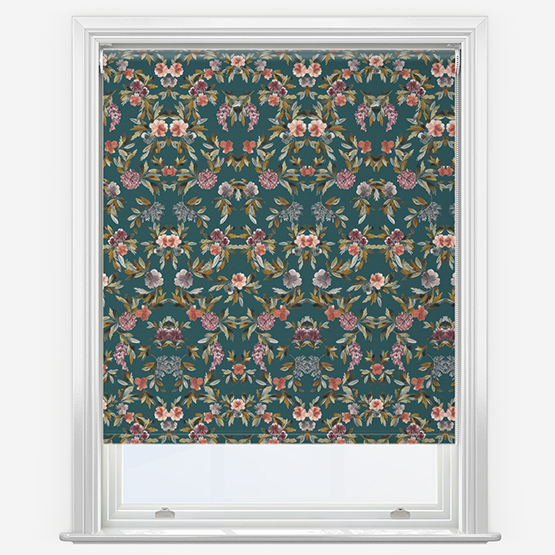 Sonova Studio Bloom Nouveau Emerald Roller Blind