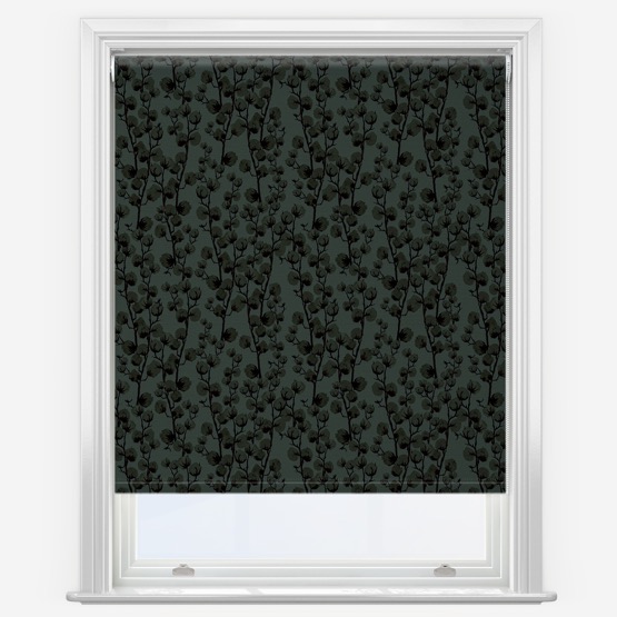 Sonova Studio Cotton Vine Forest Green Roller Blind