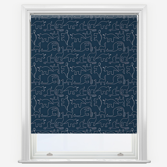 Sonova Studio DinoLine Navy Roller Blind