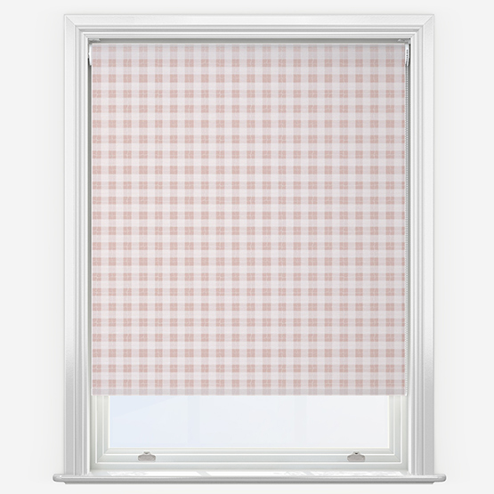 Sonova Studio Gingham Blush Roller Blind