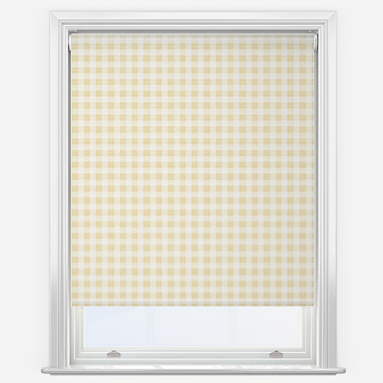 Sonova Studio Gingham Butter Yellow Roller Blind