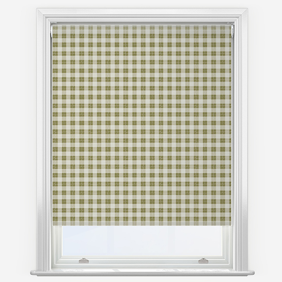 Sonova Studio Gingham Olive Roller Blind