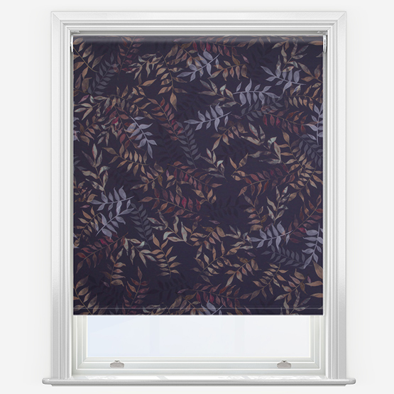 Sonova Studio Kaleidoscope Leaves Amethyst Roller Blind