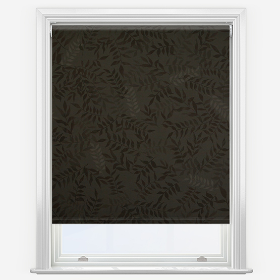 Sonova Studio Kaleidoscope Leaves Charcoal Roller Blind