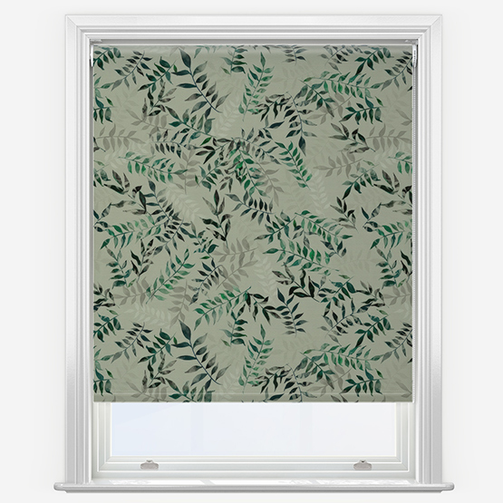 Sonova Studio Kaleidoscope Leaves Sage Roller Blind